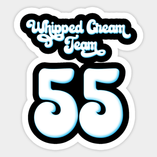 Official Whipped Cream Team Jersey Sticker